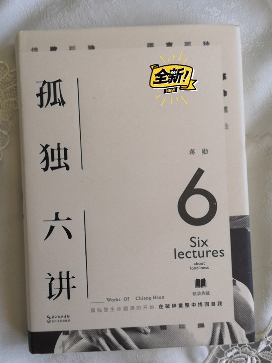 全新书籍，蒋勋老师《孤独六讲》，非常赞全新