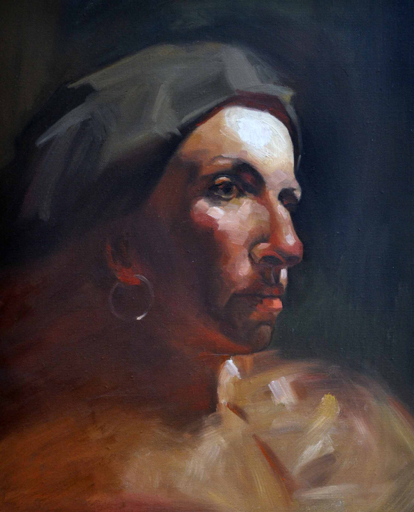 纯手绘油画作品