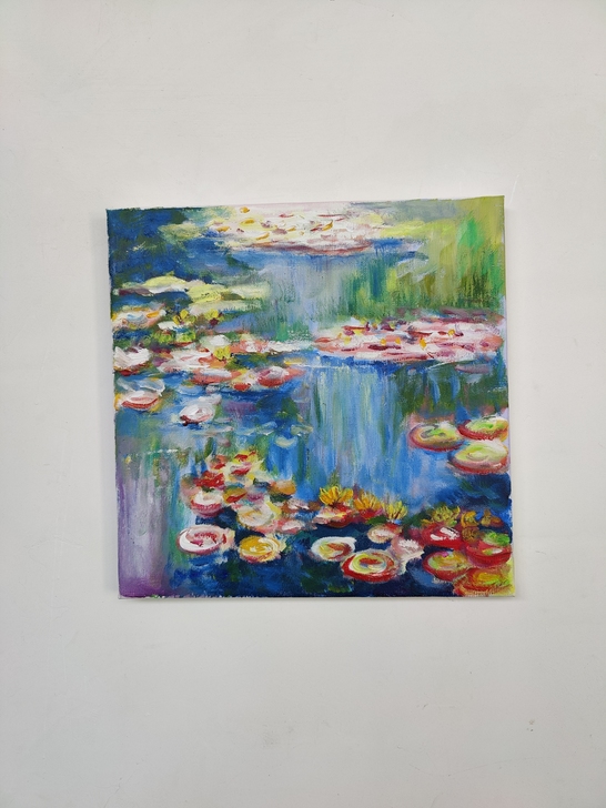 《睡莲》手工油画 38元一个 印象派大师莫...