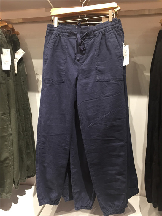 Gap女装工装小脚休闲裤春季运动裤女士裤子...
