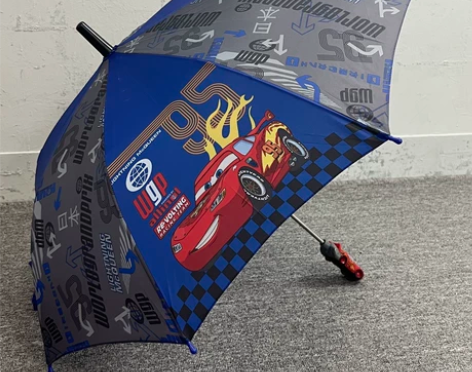 日单小汽车童伞！可爱卡通男孩宝宝幼儿园安全...