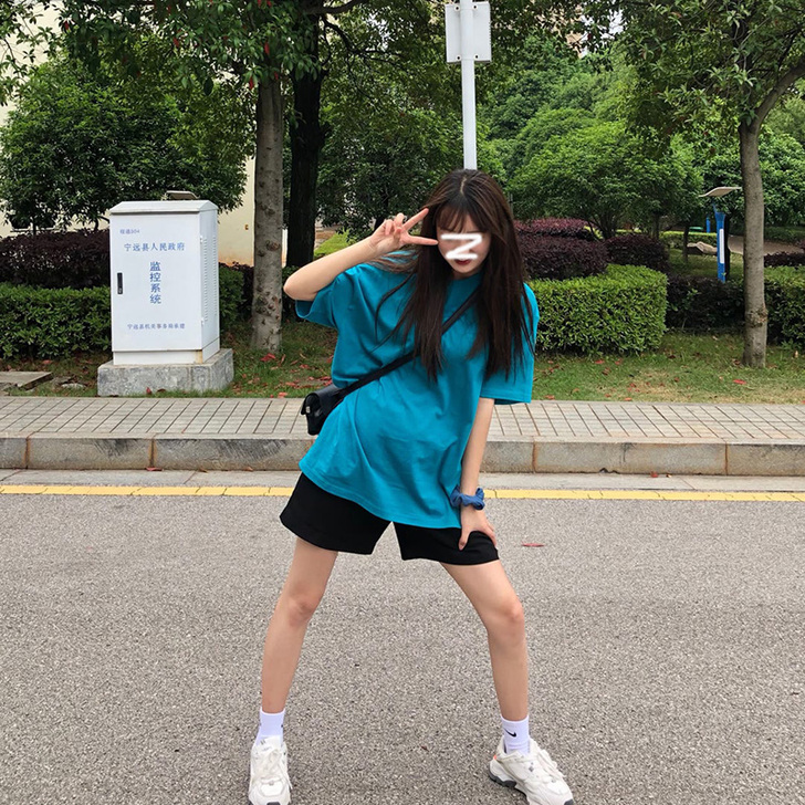 工装短裤五分裤女夏宽松运动潮ins2020...