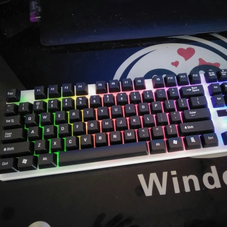 追光豹键盘鼠标套装多选电脑有线USB口办公...