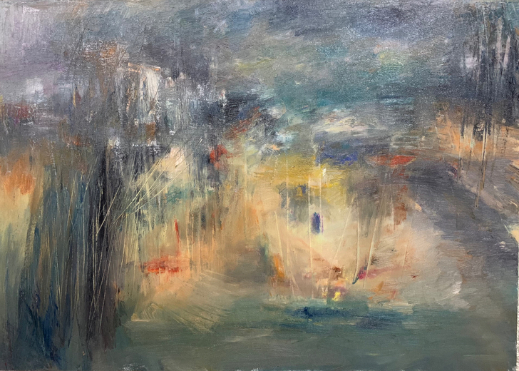 布面油画风景,内框,5070.原创作品,4...
