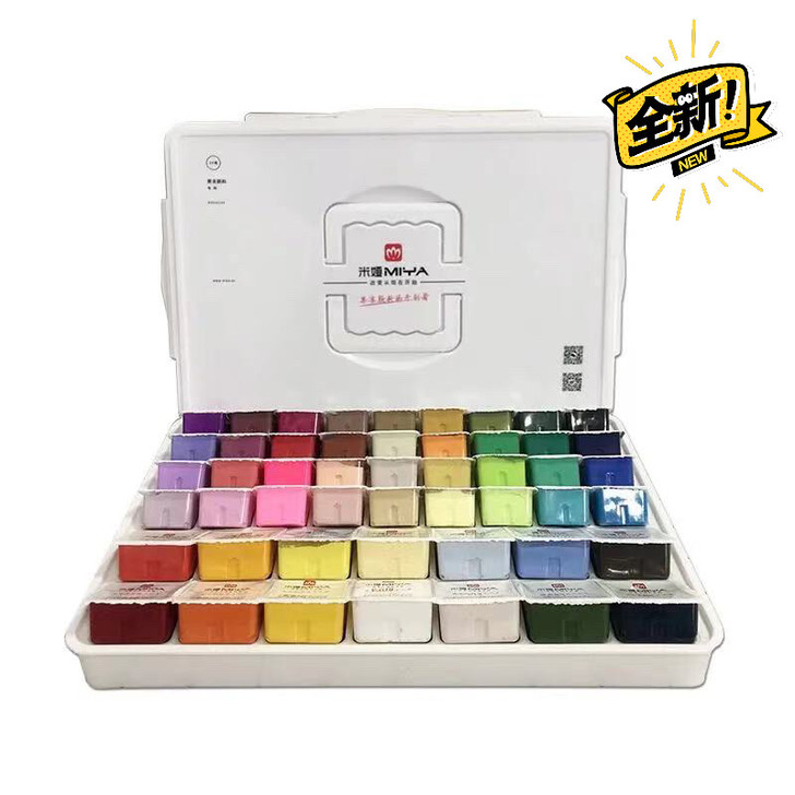 米娅30/60ml果冻颜料50色 米亚水粉...