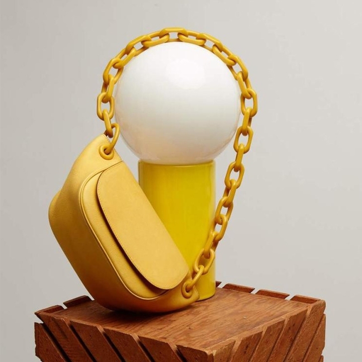 【全新】复古百搭亚克力链条腋下单肩手提包