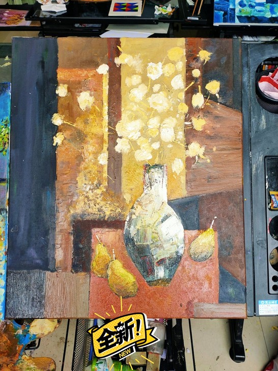 油画   纯手绘   学生作品     （...