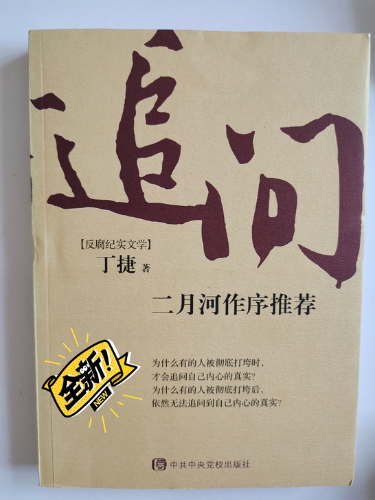《追问》丁捷著，反腐纪实文学，中共中央党校...