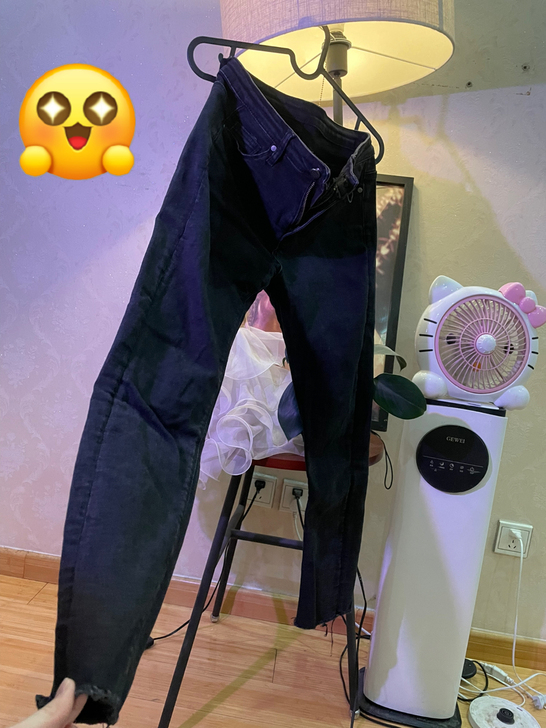黑色牛仔裤 版型超级好!!!!