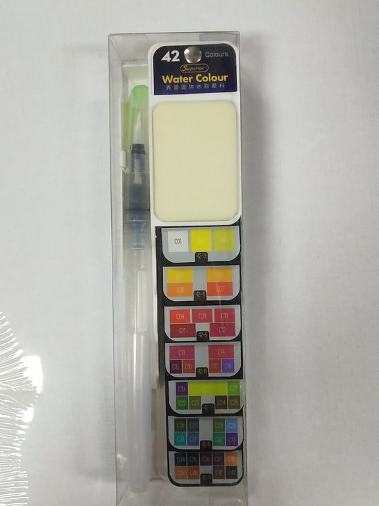 全新正品，秀普固体水彩颜料，扇形固体透明水...