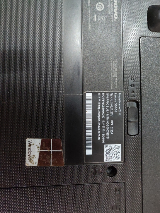 联想笔记本，型号G50-30，可正常开机。...