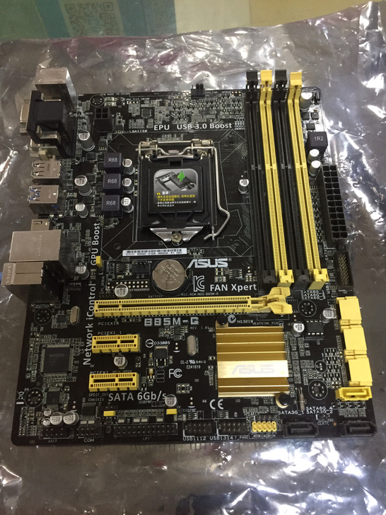 华硕B85M-G主板支持1150针系列CP...