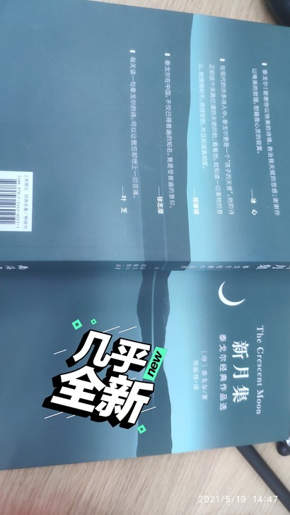 泰戈尔经典作品选-新月集，95新，便宜卖。