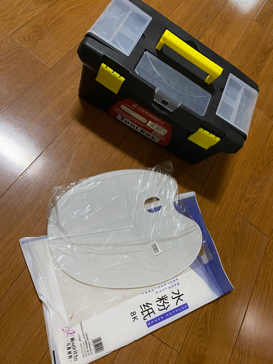 马利水粉颜料套装100ml罐装配17寸箱，...