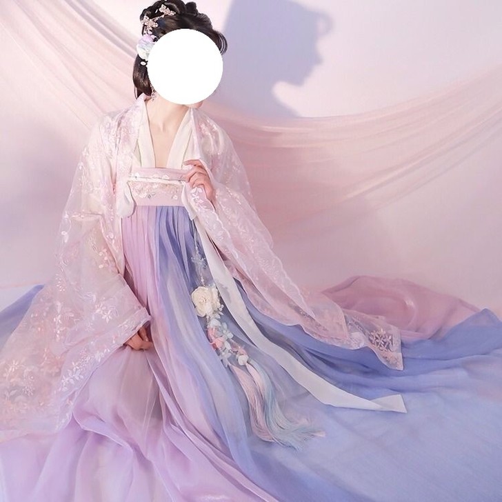 春樱汉服古装女襦裙齐胸套装春夏中国风改良女...