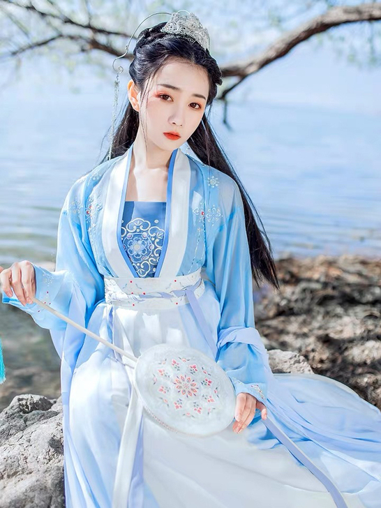 重回汉唐烟疏月汉服女正品原创中国风对襟上襦...