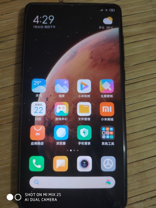 小米mix2，无指纹，后摄前面那玻璃掉了，...