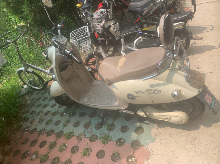 雅迪60V电动车 迷彩铂金加长版 在行宫大...