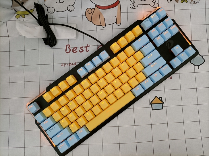 包邮 达尔优EK815 青轴机械键盘  8...