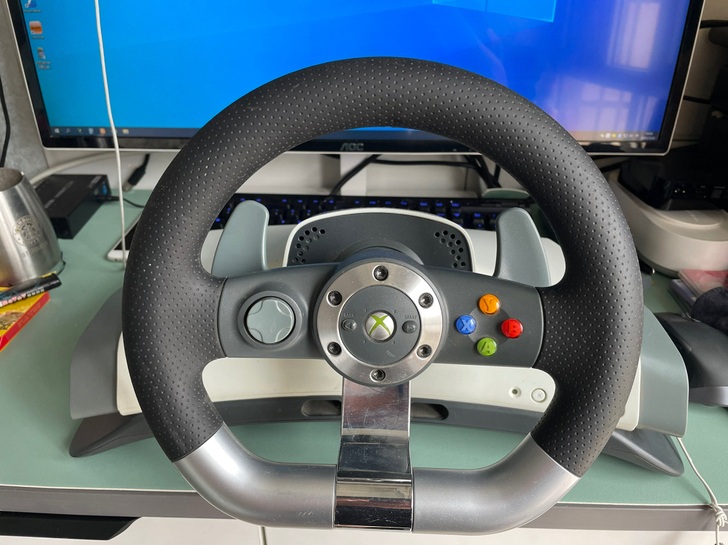 xbox360方向盘 功能正常 使用没问题...