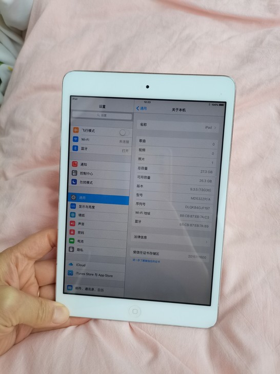 个人闲置一款平板ipad mini1