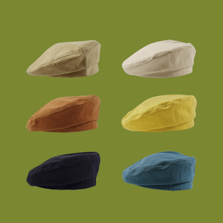 黑色贝雷帽秋冬英伦透气ins文艺画家帽百搭...