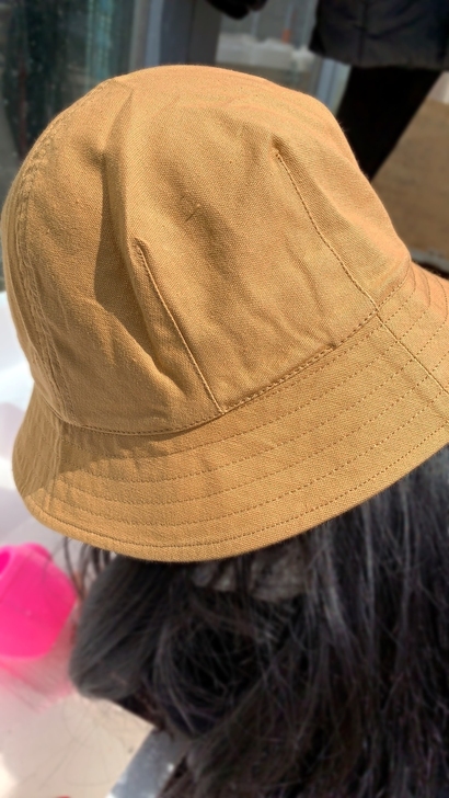 日本无印良品风渔夫帽男女日系百搭盆帽MUJ...