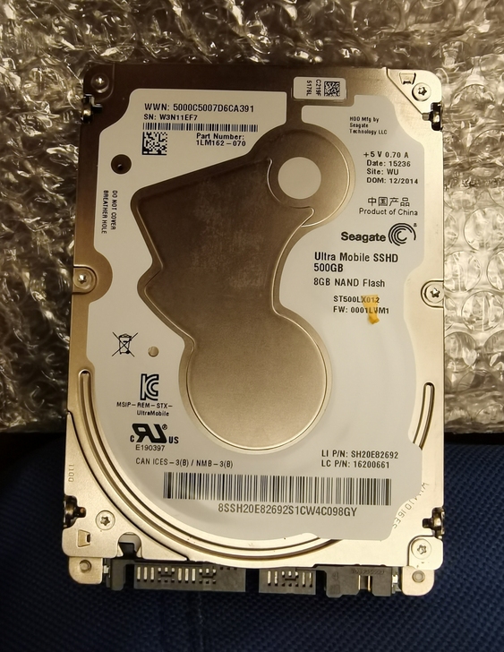 拆机希捷500G笔记本硬盘