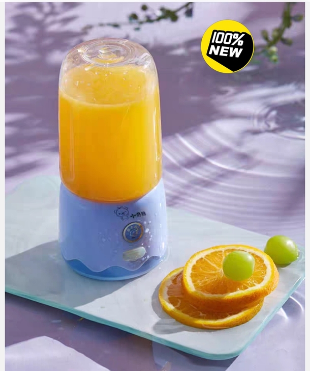 小贝熊榨汁机小型家用便携式水果奶昔迷你电动...