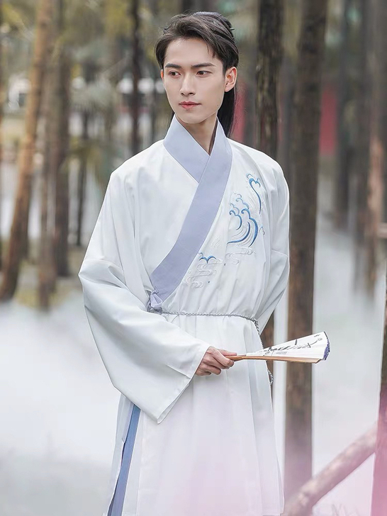 重回汉唐 渺烟 直领大襟衫 M 汉服