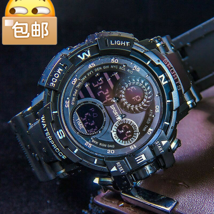 【全新捡漏】男士手表夜光多功能防水情侣手表...