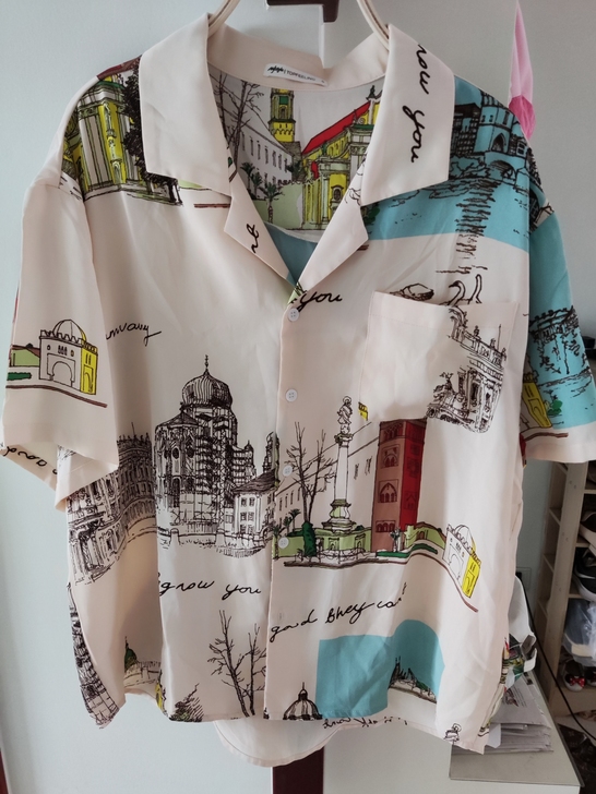 MJstyle  度假风衬衫    可穿到...
