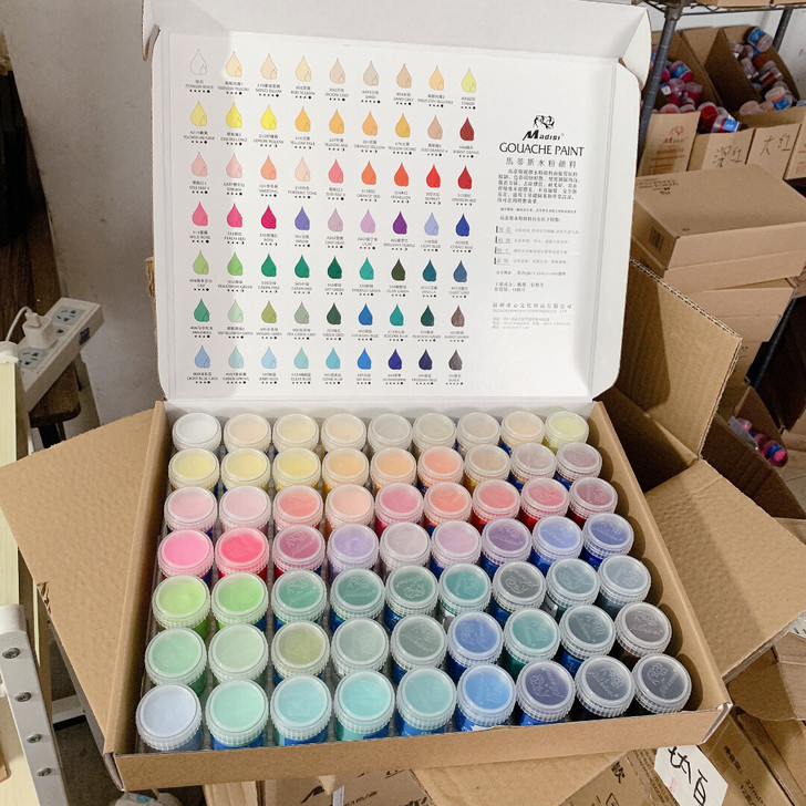 马蒂斯脱胶水粉颜料，全新，正品保障。