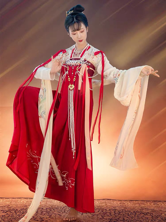 正版汉服出租｜重回汉唐汉服女装丝路遗珍刺绣...