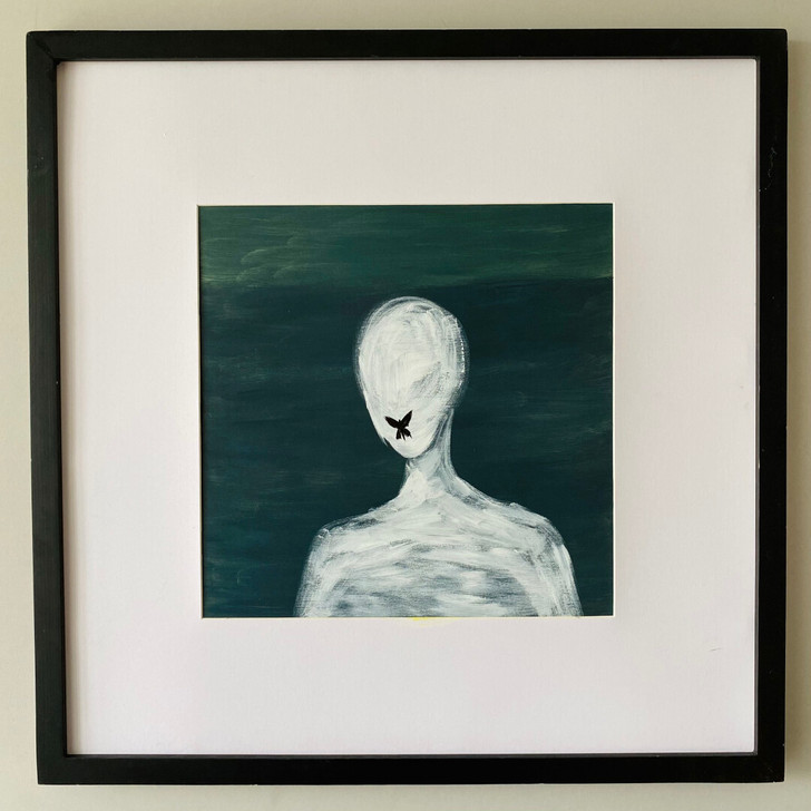 《莫言》丙烯木板画（不带框）