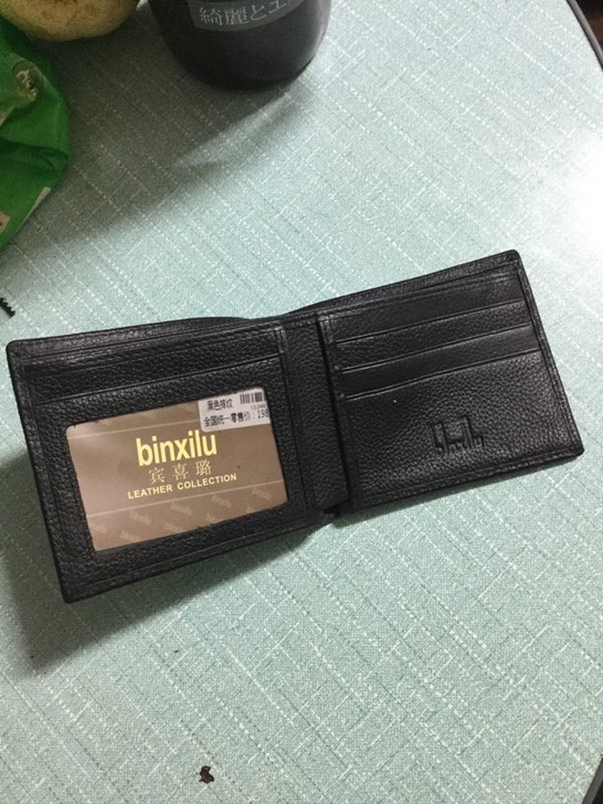男士短款钱包，全头层牛皮。