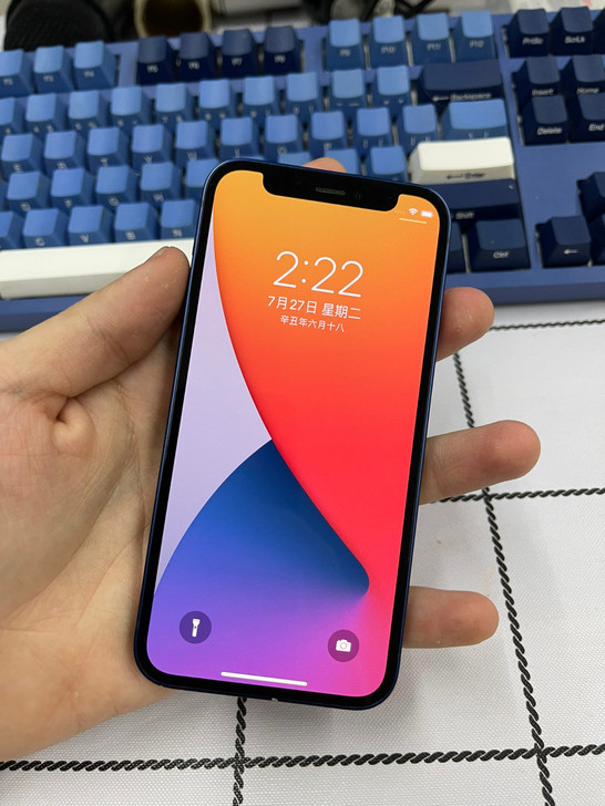 iphone 12mini64黑色原装黑解...