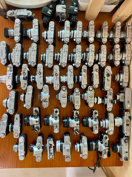 处理一批旁轴相机 自己收藏的机器金属感爆棚