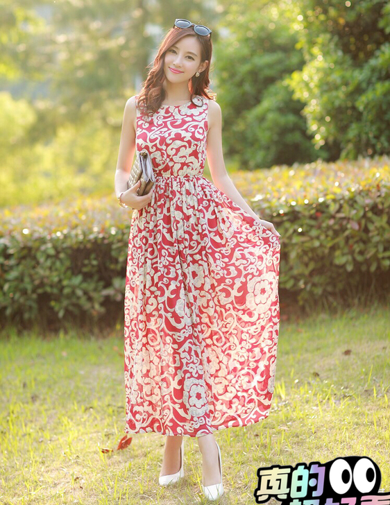 雪纺连衣裙，均码