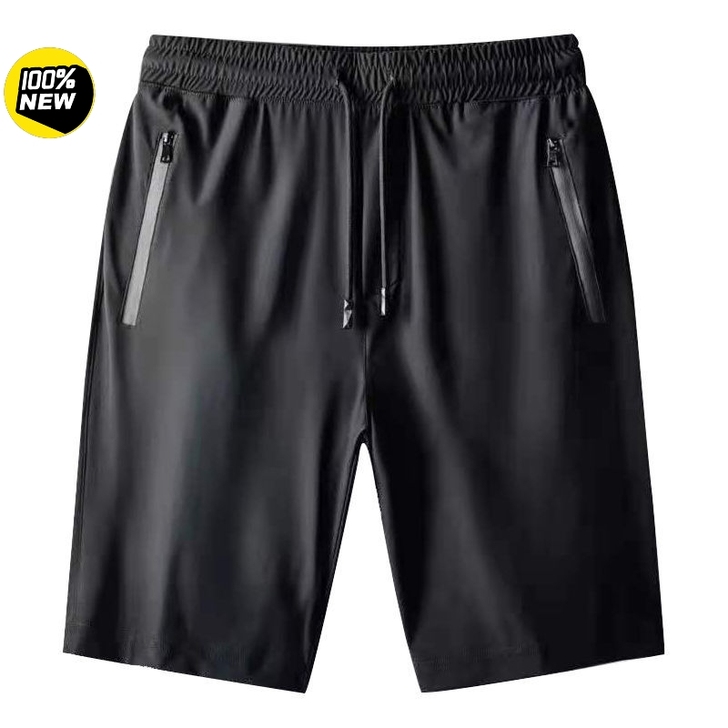 冰丝速干裤子夏季薄款外穿运动短裤男健身宽松...