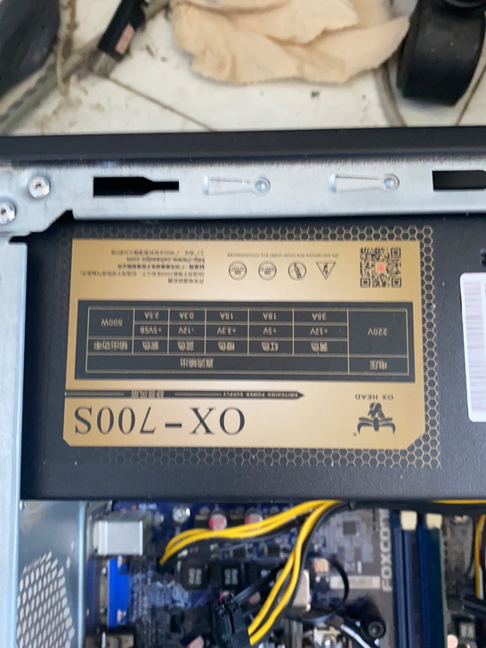 ox额定500w电源 峰值700w我390...