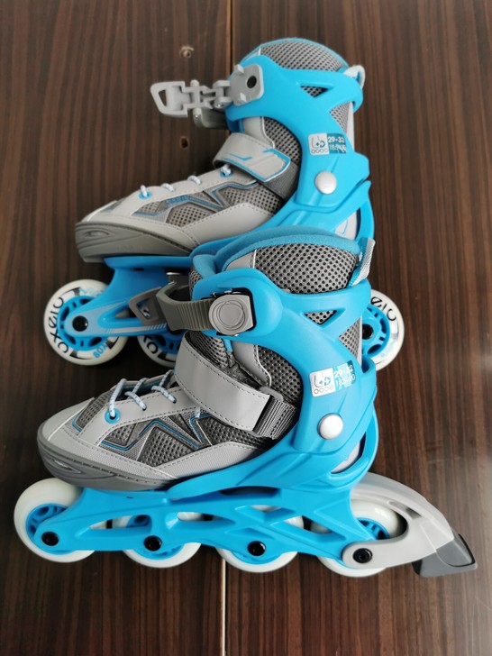 迪卡侬溜冰鞋儿童初学者轮滑鞋男童女童幼儿园...