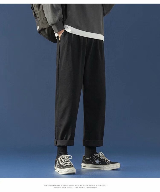 促销价    12元   直筒裤子男宽松春...