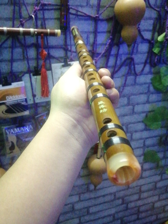 竹笛  苦竹笛子二节，单插笛子4 CDEF...