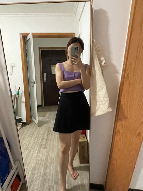 polo sports黑色短裙