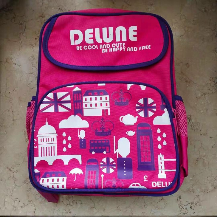Delune正品 儿童书包 8.5成新，3...