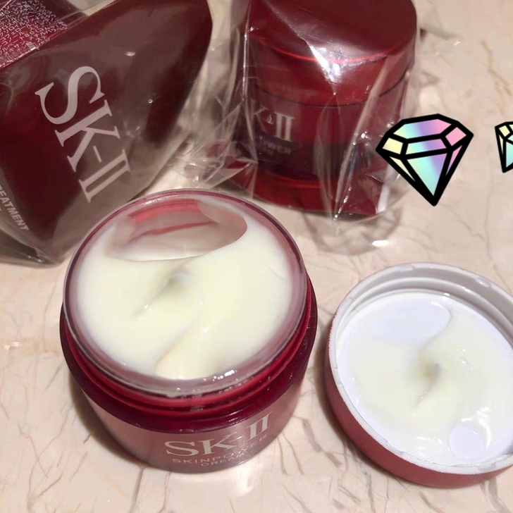 sk2面霜skll大红瓶skii中小样15...