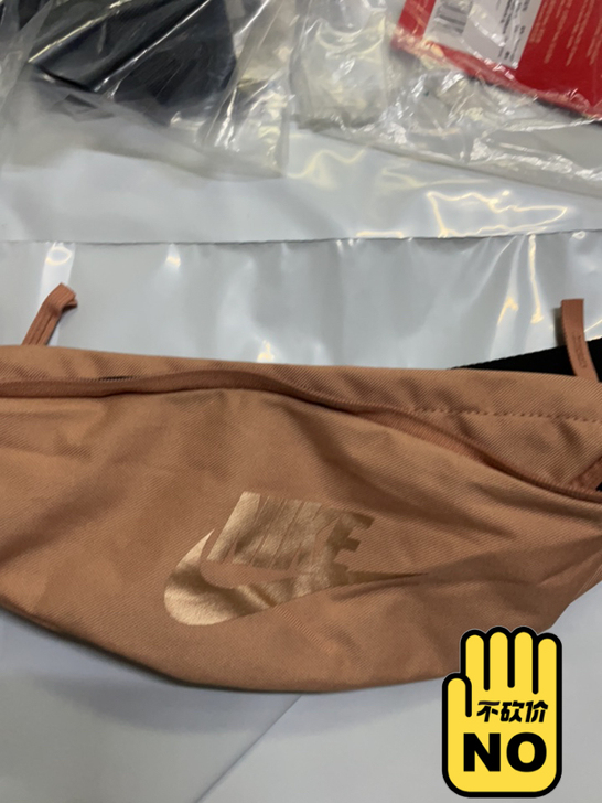 NIKE休闲运动腰包单肩包 ba5750粉色
