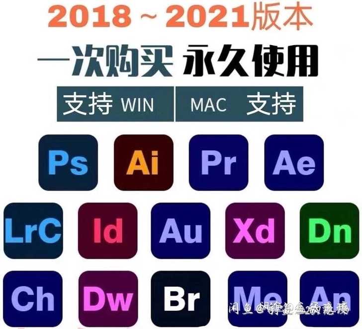 Adobe 全家桶PS/PR/AE/An