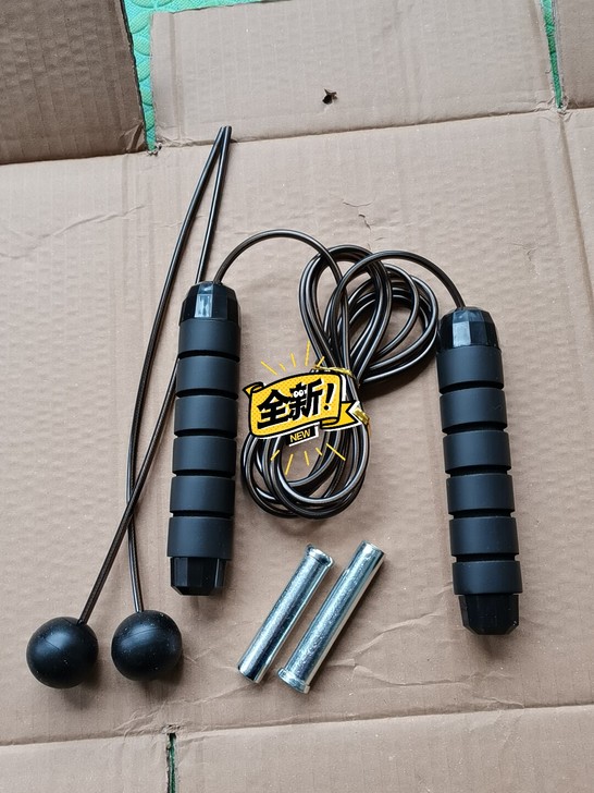 【负重可拆卸款】包邮钢丝跳绳无绳球专业绳燃...